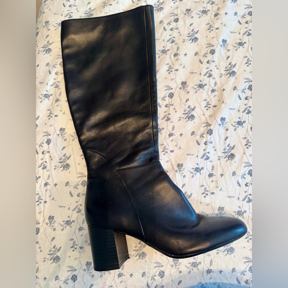 INC International Concepts Black Heeled Boots - Picture 2 of 11